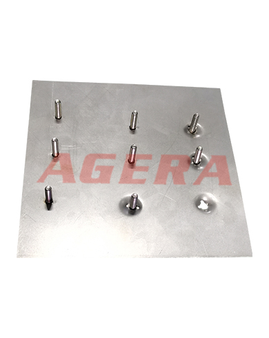 1mm镀锌板螺栓凸焊样品